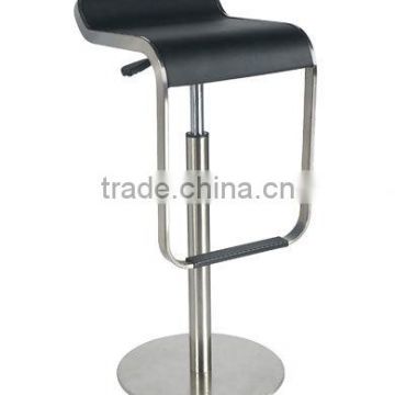 Replica Italian elegant stainless steel base adjustable swivel Lem Piston Bar Stool by Shin and Tornoko Azumi with PVC seat