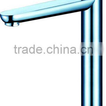 8114A High Quality Brass Deck Mounted Polished Chrome High Cold Water Bathroom Tall Basin Tap with Singel Lever