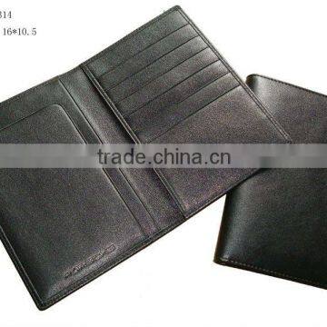 short passport holder/passport case made of genuine leather