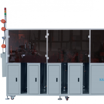 Full-auto intelligent metal gapping,film sealing,hole punch,pin box,inspection 5 in 1 zipper machine