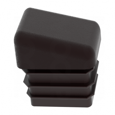 Tapones de cubierta de goma para tubos, tapas de seguridad para pies de escalera con forma de gradiente y superficie cuadrada, para desbaste