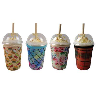 Custom Neoprene Insulator Cup Sleeve Reusable Neoprene Reusable Iced Coffee Sleeve