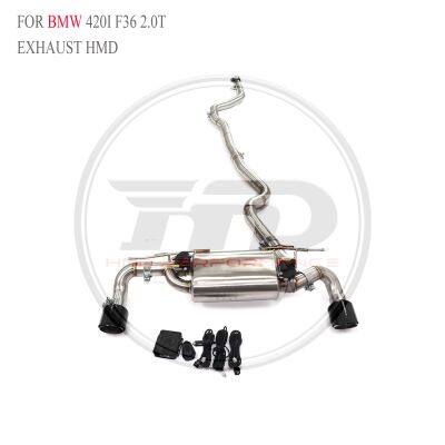 HMD SS304 Exhaust Catback for BMW 320i 420i F30 F36/ 320I G20/320i 330i G20/420i F36 Muffler With Valve For Cars Whatsapp+86 18946955156