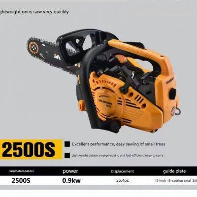 Professional 2500S Bamboo Chainsaw 25.4CC 2-Stroke One Hand Lightweight Gas Saw for Garden Pruning