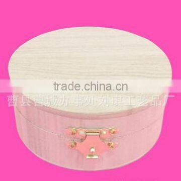 Box & Case Product Type and Europe Regional Feature Round Small Cute Wooden jewelry packaging Boxes