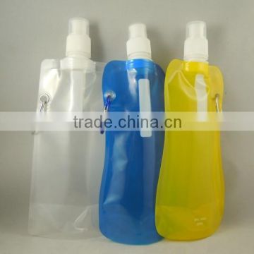 US market outdoor sports new design food grade plastic foldable water bag