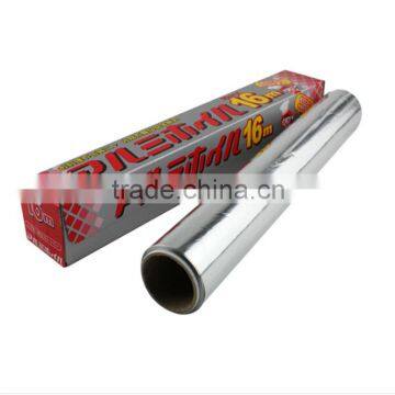 Aluminum foil small roll with paper core for household in box