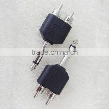 3.5mm 2RCA y splitter audio adapter connector