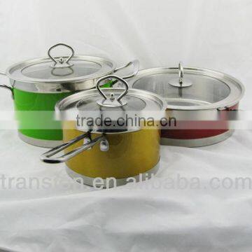 6 pieces cookware set korean stock pots