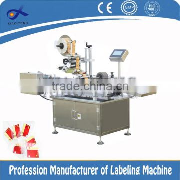 plastic bag labeling and separating machine for thin material