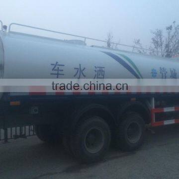 sinotruk 6x4 diesel water sprinkling tank truck for 16000 liters capacity water bowser truck with pump system for sale