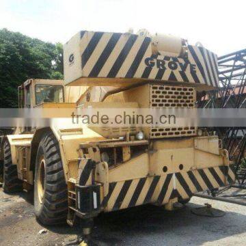 80 ton Used rough terrain wheel mobile crane Grove rt980