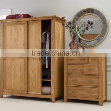 S-1524 Shabby Chic Solid Oak Wardrobe Designs