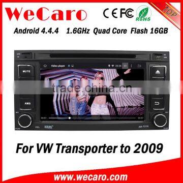 Wecaro WC-VU7006 Android 4.4.4 car stereo 2 din for vw transporter dvd player gps navigation radio gps 1080p