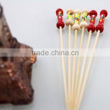 High quality decortaion bamboo fruit picks for cake fruit,BBQ in party