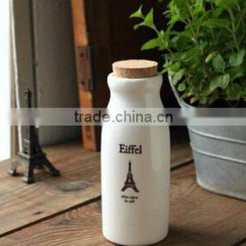 ceramic jar used cork lid cork stopper