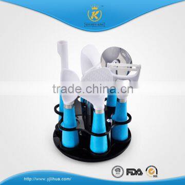 KITCHEN KING 6pcs Small Kitchen Tools Set With Wooden/acrylic Holder