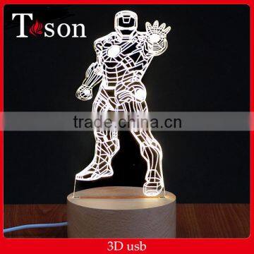 3D Visualization LED night Lighting Optical Illusion Home Decor Lamp best gift box