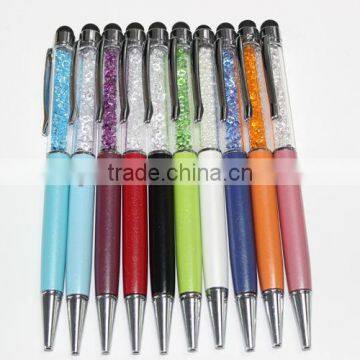 2014 stylus touch pen crystal nice ball pen