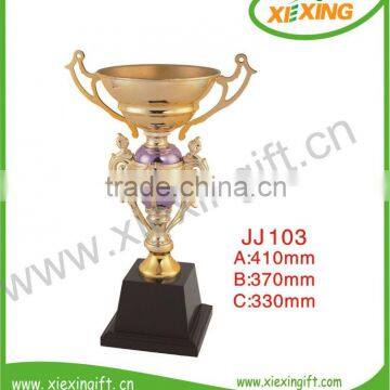 Modern design gold plated metal F1 racing championship trophies for sale