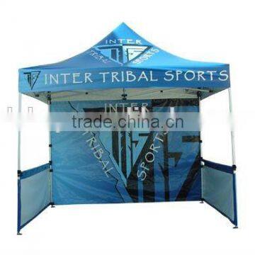 10x10 dye sublimation printing wall and top aluminum frame folding trade show canopy tent