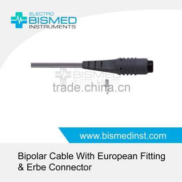 Bipolar Cable With European Fitting & Erbe Connector