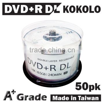 TAIWAN A+ Blank dvd 8.5gb, Dual layer rewritable dvd r, wholesale blank dvd