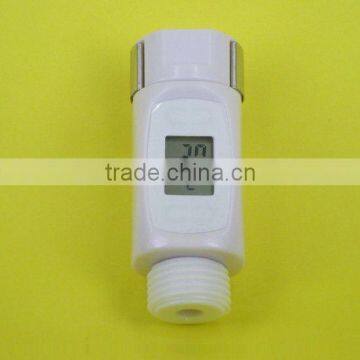 Digital shower head thermometer