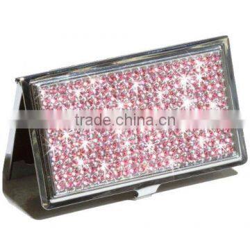 Rhinestone Business Card Id Card Holder / Cigarette Case