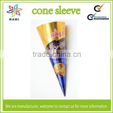 custom printed ice cream cone sleeve with high quality