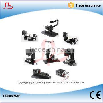 TZ8000MZP Big Power Mini Metal Machine 8 In 1 With Bow Arm