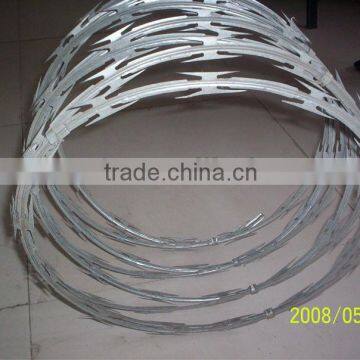 Anping Razor barbed wire coil Military barbed wire fence Razor wire