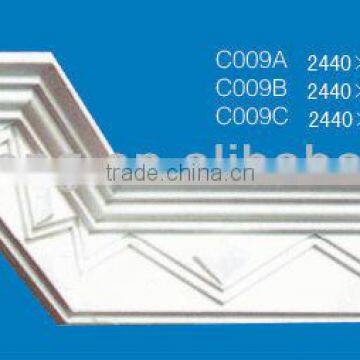 White Gypsum Cornice For India