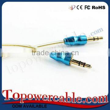 Gold Plated 3.5Mm Stereo Aux Cable Stereo Auxiliary Audio Cable Auxiliary Cable Headphone Jack photo-2