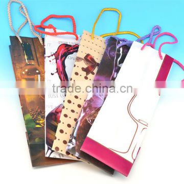 Recyclable Plastic Wire Carrier Bag Gift bag with Handles for christmas gift bags