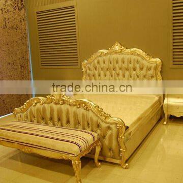 American gold foil king room bed XYN2172