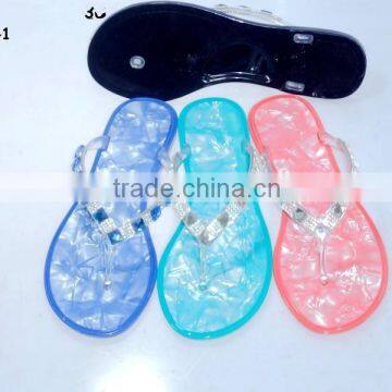 New Design Colorful Change Color Pvc Jelly Flip Flop photo-4