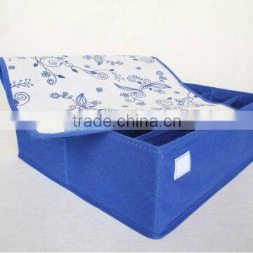 Gorgeous blue-and-white storage bin