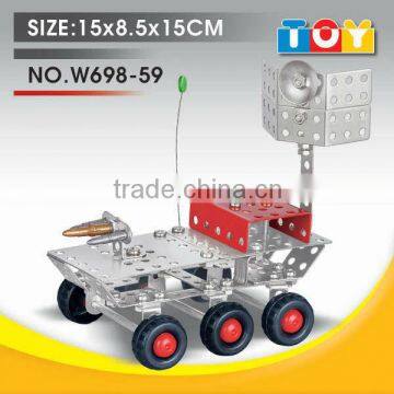 Sell well educational toy DIY metal mobile radar model