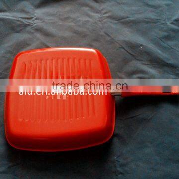 Aluminum Non-stick Ceramic Square Frying Pan Grill Pans Steak Pans With Removable Handle Cookware photo-3