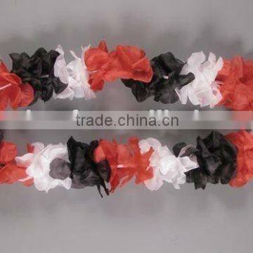 blue flower leis