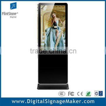 42" large lcd free standing digital advertising kiosk