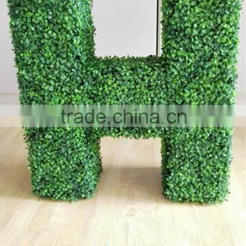 Landscaping artificial different shape of boxwood grass wall