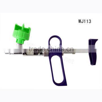 WJ113 5ml veterinary vaccines injection syringe 5cc with draw off for bottle