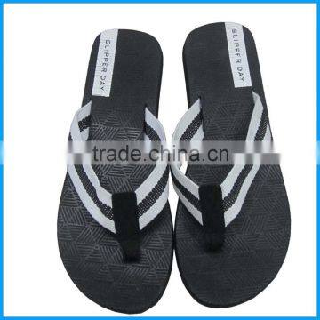 Rubber Flip Flop With Fabric Strap photo-3