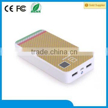 2015 Shenzhen factory LCD mobile portable power bank 20000mah for laptop