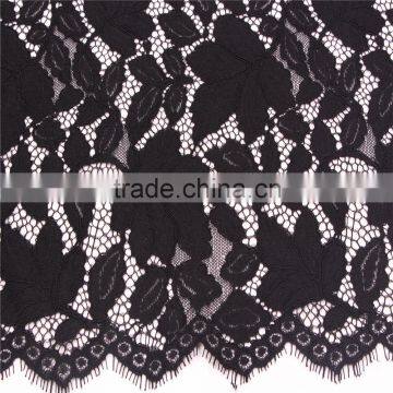 Charming French Jacquard Cotton Nylon Lace Fabric for Dress