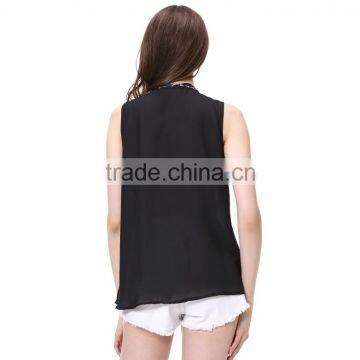 Wholesale Fashion Black Sleeveless Tank Top For Girls photo-2