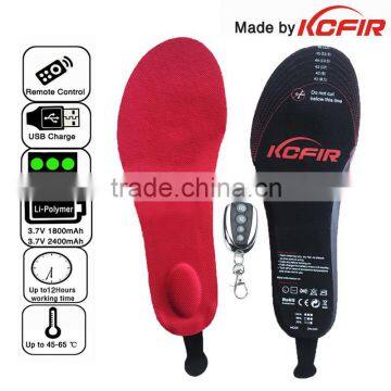 wireless recharge heated insoles foot warmer