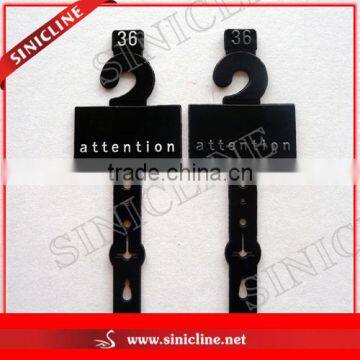 Sinicline Embossed Stamping Logo On Belt Hanger With Size